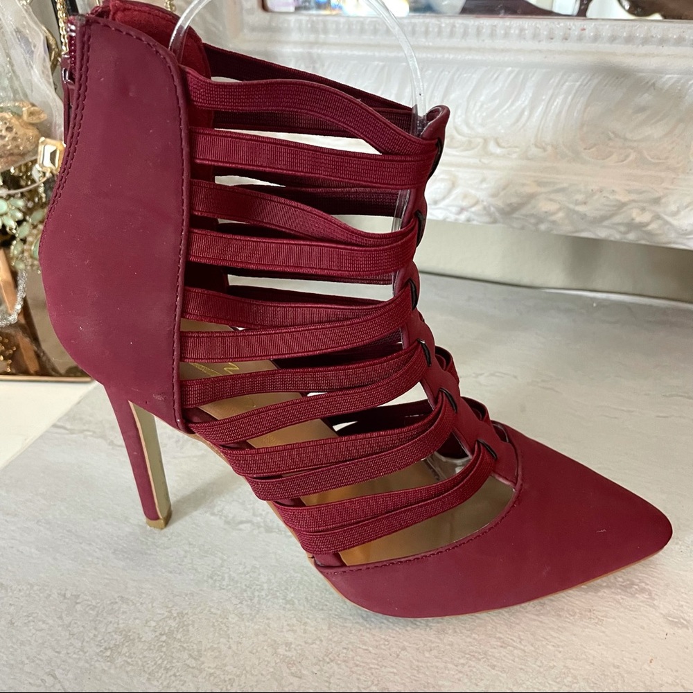 Glaze Yuni-17 strappy elastic gladiator heels